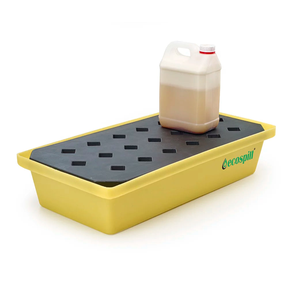 Ecospill 30L Recycled PE Spill Tray with Removable Grate
