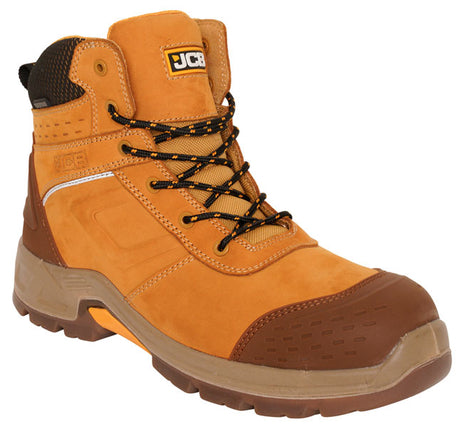 JCB FastTrack Safety Boots Honey S3 Waterproof Steel Toe Cap Work Boots