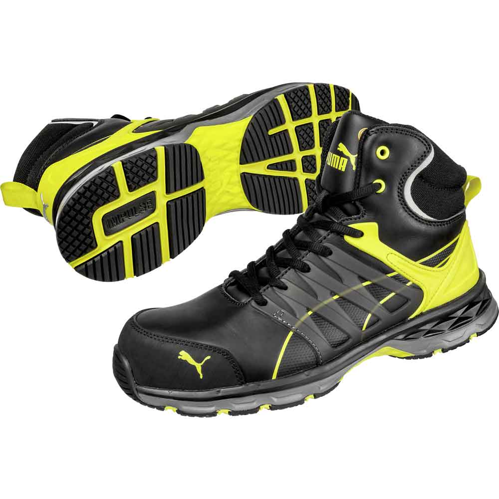 Puma Velocity Yellow Mid Metal Free Safety Boots S3