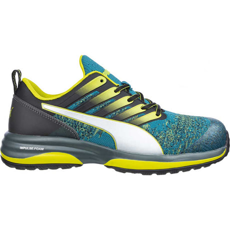 END OF LINE Puma Safety Charge Green Low S1P Safety Trainers Metal Free