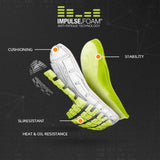 END OF LINE Puma Safety Charge Green Low S1P Safety Trainers Metal Free