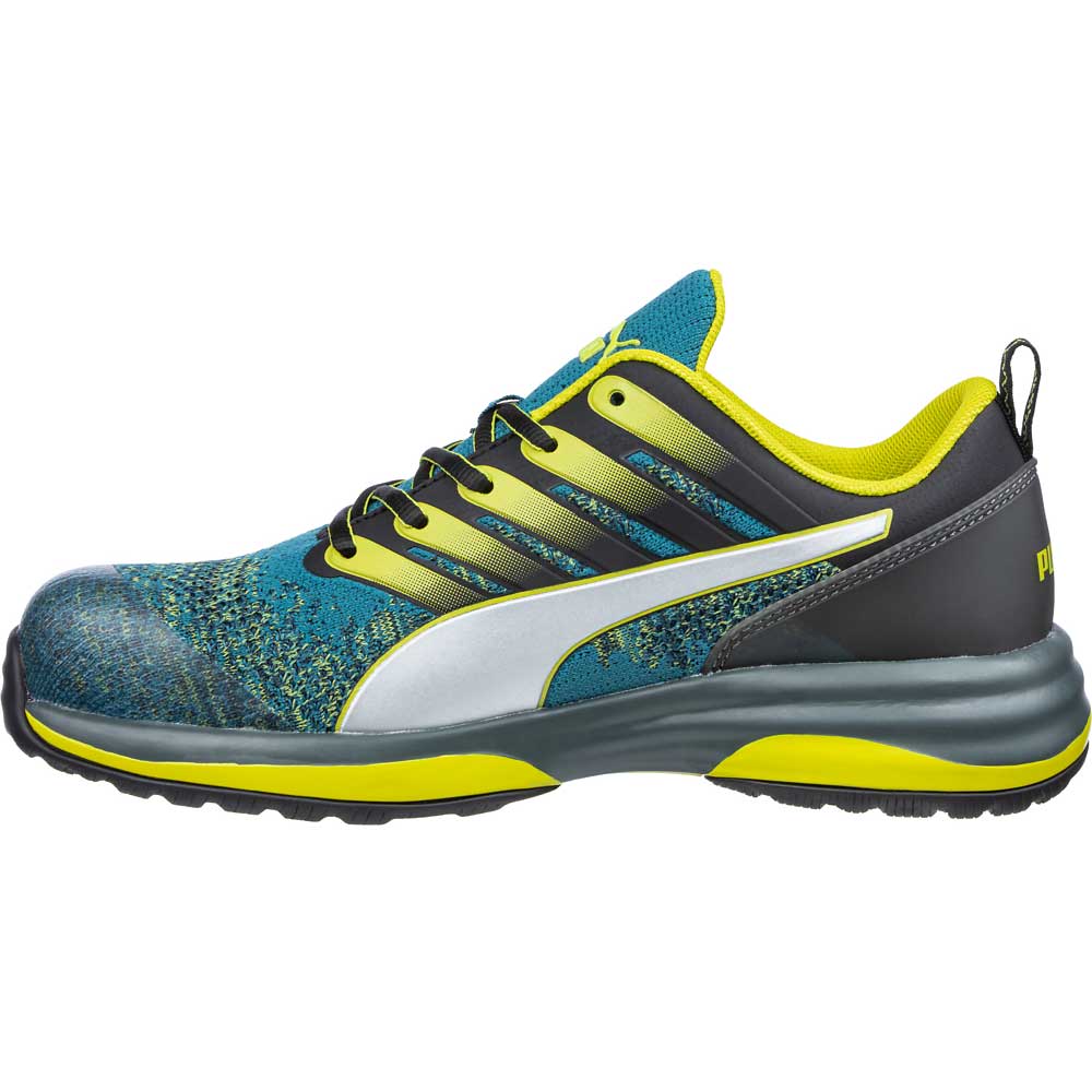 END OF LINE Puma Safety Charge Green Low S1P Safety Trainers Metal Free