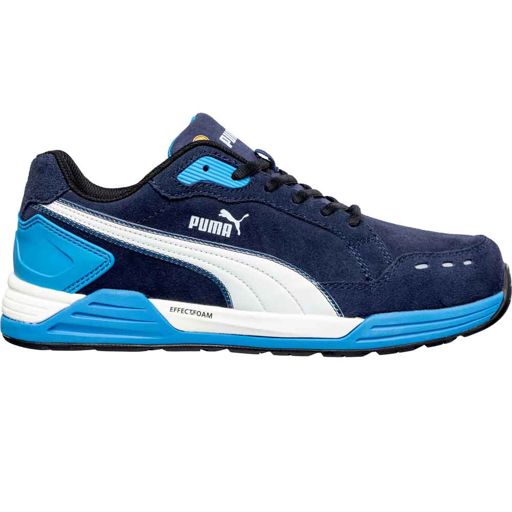 Puma Safety AIRTWIST Blue Low S3 ESD HRO SRC Metal-Free Safety Trainer