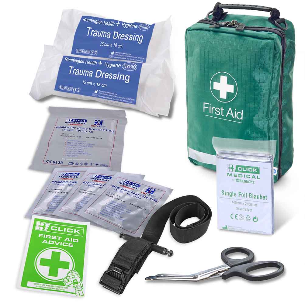 Click Medical Critical Injury Bag High Risk BS8599-1:2019 Trauma Response Kit