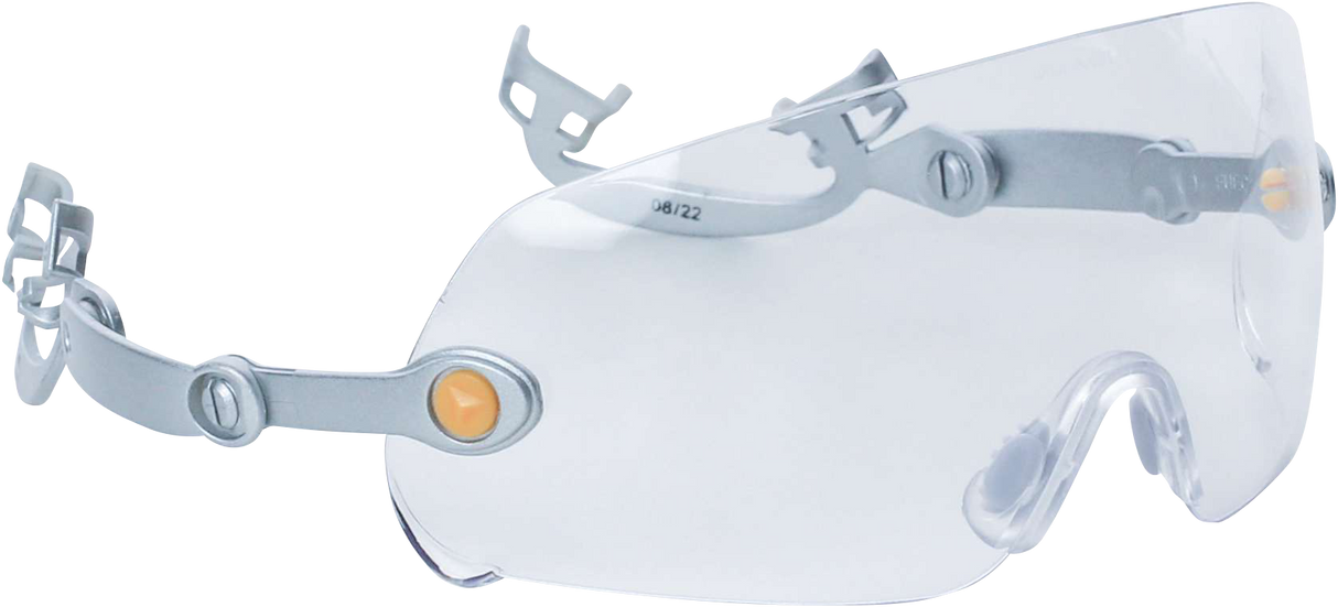 Delta Plus FUEGO Helmet Mounted Safety Glasses Clear Polycarbonate