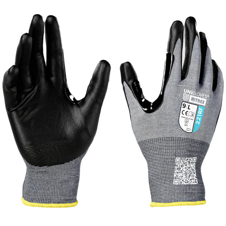 Unigloves Nitrex Cut Resistant Gloves Level F Ultra Thin Nitrile