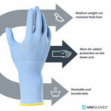 Unigloves Nitrex Cut Resistant Gloves Level F Food Approved Long Cuff