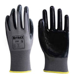 Unigloves Nitrex 250 Nitrile Coated Work Gloves Grey Polyester