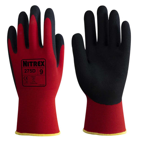 Nitrex 275D Work Gloves Latex Foam Palm Handling Gloves