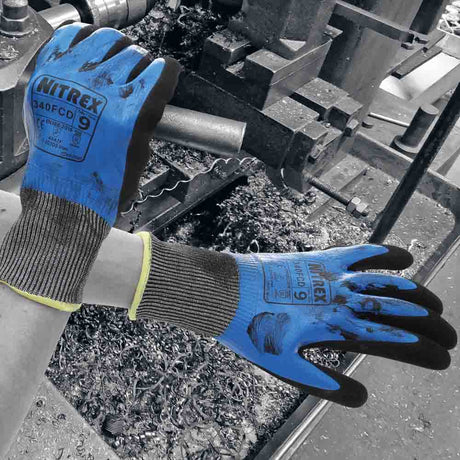 Unigloves Nitrex 340FCD Cut Resistant Gloves Level F HPPE Dual Nitrile