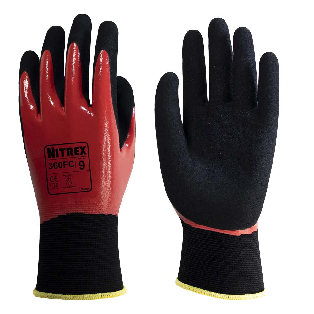 Nitrex 360FC Fully Coated Nitrile Gloves Double Dipped Grip
