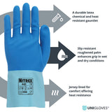 Nitrex 440 Latex Heat Resistant Gauntlets Food Safe Heavy Duty