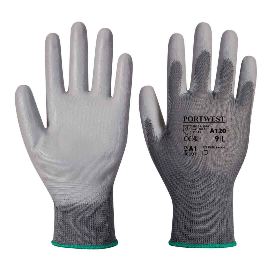 Portwest A120 PU Palm Gloves 13 Gauge High Dexterity Work Gloves