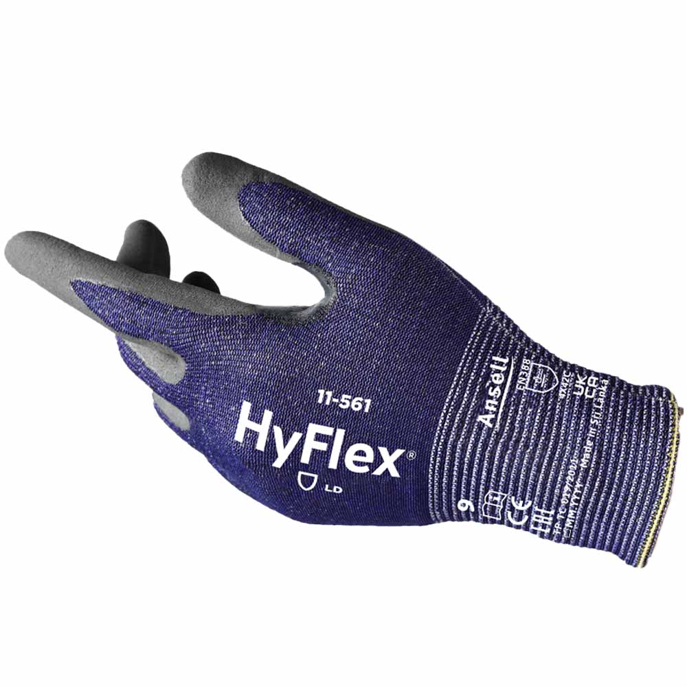 Ansell HyFlex 11-561 Cut Resistant Gloves Nitrile Palm Lightweight