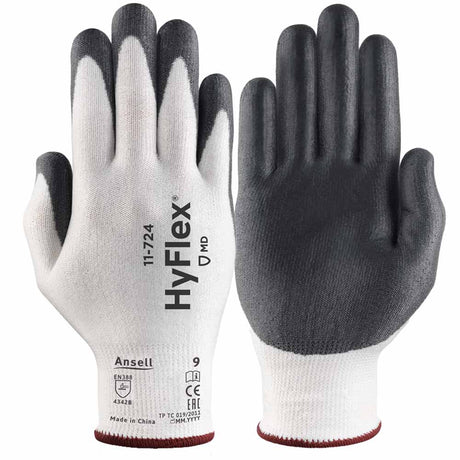 Ansell HyFlex 11-724 Cut Resistant Work Gloves Level B HPPE