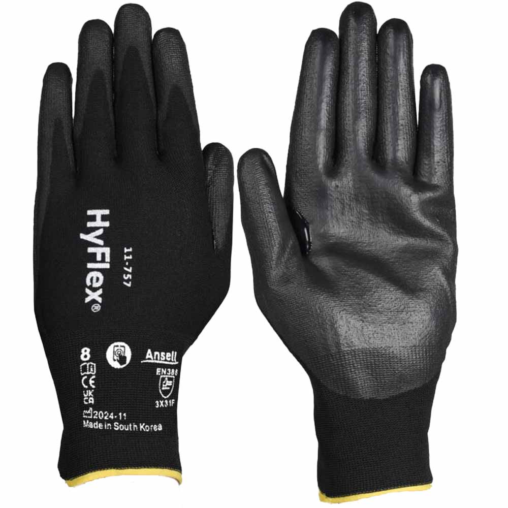 Ansell HyFlex 11-757 Cut Level F Touchscreen Work Gloves