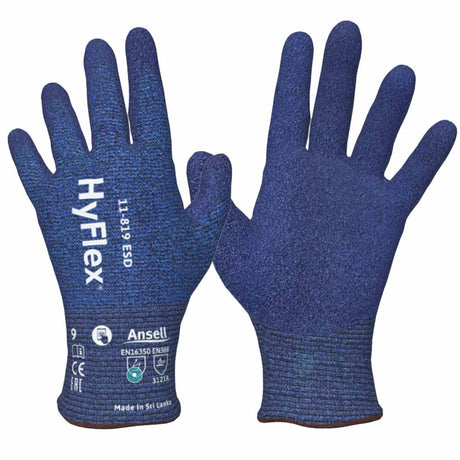 Ansell HyFlex 11-819 ESD Work Gloves Touchscreen Compatible