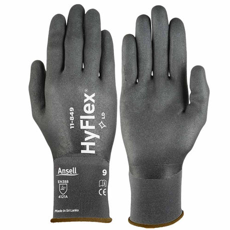 Ansell HyFlex 11-849 Nitrile Work Gloves Foam Grip FORTIX Abrasion Resistant