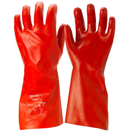 Ansell AlphaTec 15-554 Chemical Resistant PVA Solvent Gloves