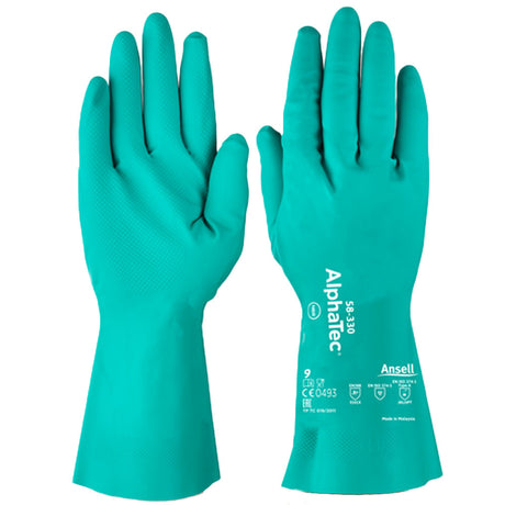 Ansell AlphaTec 58-330 Chemical Resistant Work Gloves AQUADRI