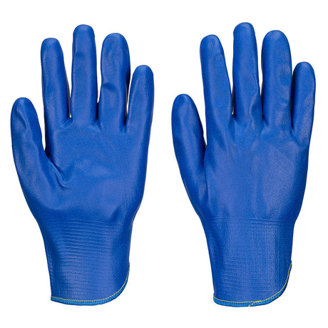 Portwest AP72 Food Safe Nitrile Gauntlet Blue Full Dipped Work Gloves