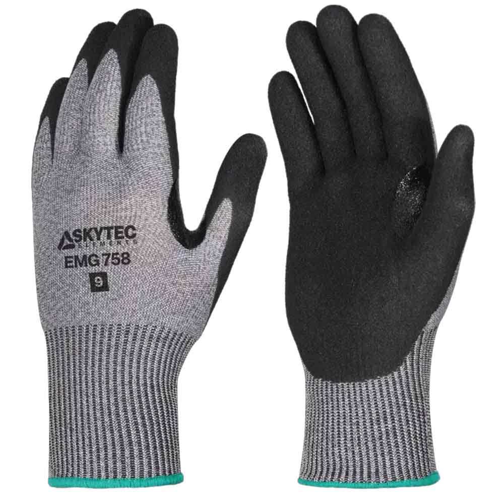 Skytec Elements EMG758 Cut Level E Gloves Heat Resistant Nitrile