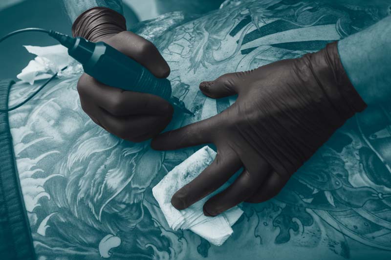 Unigloves Biotouch Black Nitrile Gloves Powder Free Disposable
