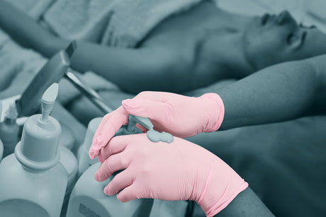 Unigloves Pink Pearl Nitrile Gloves Medical Grade Latex Free Examination Gloves x 100