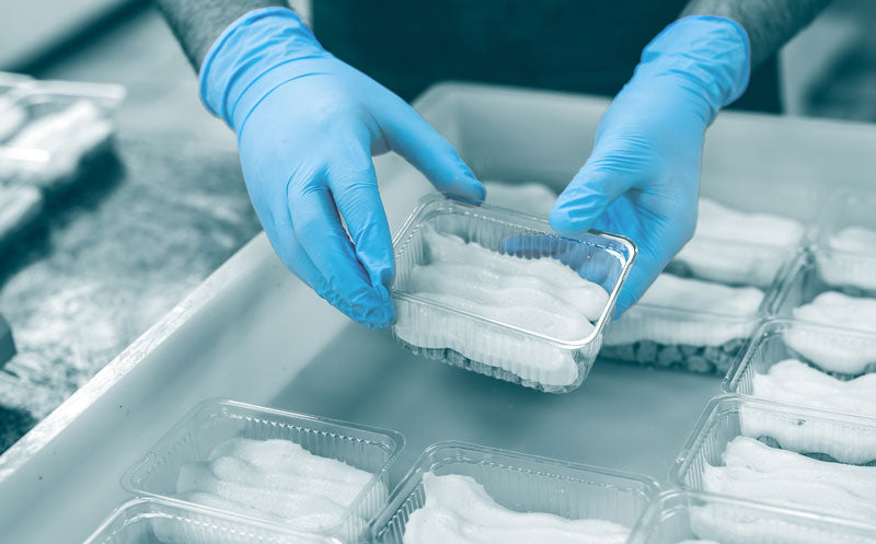 Unigloves Unicare FLEX Blue Nitrile Examination Gloves Lightweight Food Safe x 100