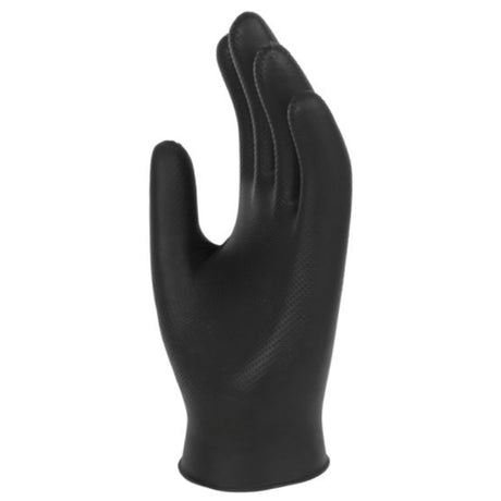 black finite glove