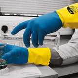 Polyco Shield GI/500 Chemical Resistant Gloves Bi-Polymer 30cm Flock Lined