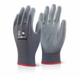 Click 2000 PU Coated Gloves Nylon Lightweight Work Gloves