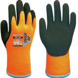 Wondergrip WG-380 Thermo Orange Latex Thermal Work Gloves Cold Weather