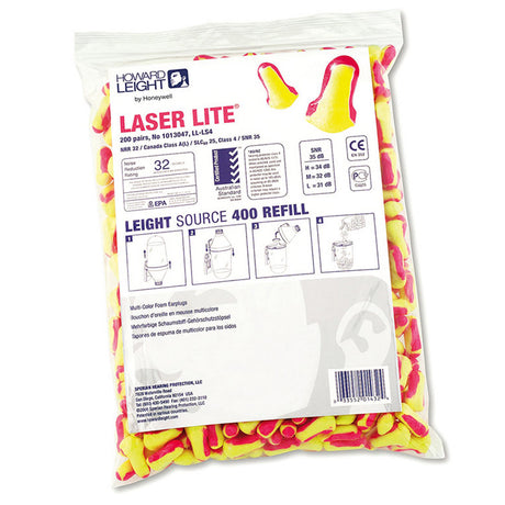 Howard Leight Laser Lite Disposable PU Foam SNR 35dB x 200