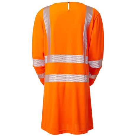 Leo Workwear Lily Womens Hi Vis Tunic Orange Railway RIS-3279-TOM