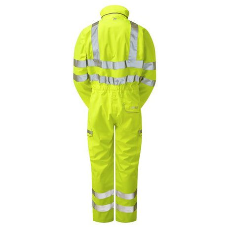 Pulsar Hi Vis Waterproof Coverall Orange Rail Spec or Yellow Class 3