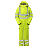 Pulsar Hi Vis Waterproof Coverall Orange Rail Spec or Yellow Class 3