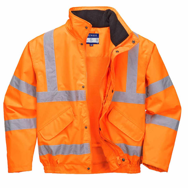 Orange Hi-Vis Breathable Mesh Lined Jacket