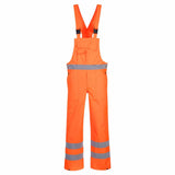 Portwest S388 Hi Vis Waterproof Bib and Brace Breathable Rain Overtrousers