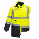 Portwest S426 Hi Vis 7-in-1 Traffic Jacket Waterproof Contrast Coat