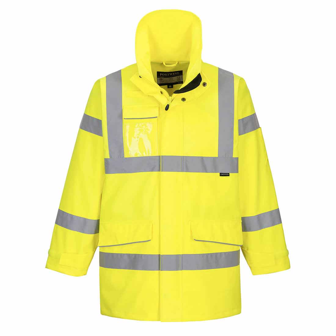 Portwest S590 Hi Vis Class 4 Rain Jacket Waterproof Breathable Parka