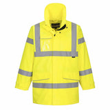 Portwest S590 Hi Vis Class 4 Rain Jacket Waterproof Breathable Parka