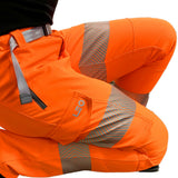 Leo Workwear Starcross Women's Hi Vis Trousers Stretch Railway Compliant