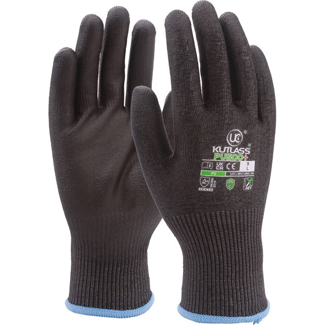 Kutlass PU500+ Cut Level E Gloves XREY Steel-Free Work Gloves