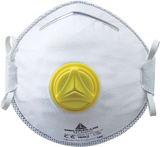 Delta Plus M1200V FFP2 Valved Cup Shaped Respirator Mask x 10