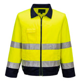 Portwest Madrid Hi-Vis Jacket Orange or Yellow Texpel Stain Resistant TX70
