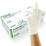 Unigloves Unicare Latex Powder Free Medium Weight Gloves Medical Grade