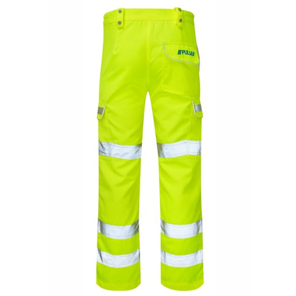 Pulsar Protect Women's Hi Vis Combat Trousers Yellow EN ISO 20471