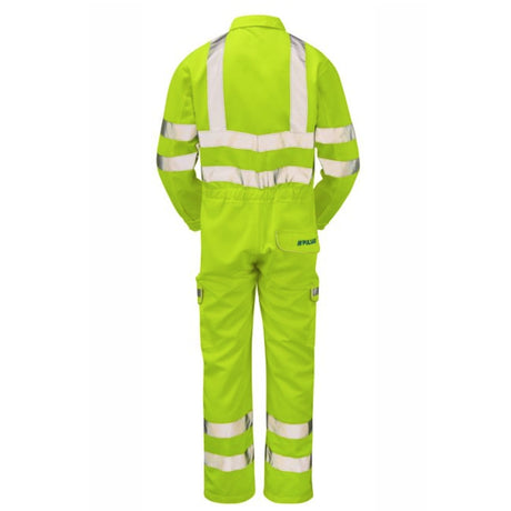 Pulsar Hi Vis Combat Coverall Yellow EN ISO 20471 Class 3 Teflon Treated
