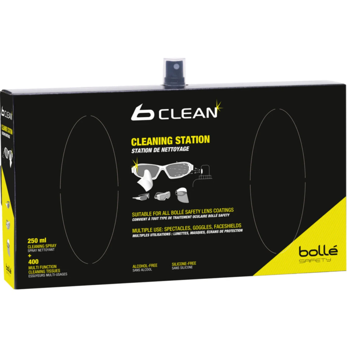 Bollé B410 Industrial Lens Cleaning Station Carton 100 Tissues